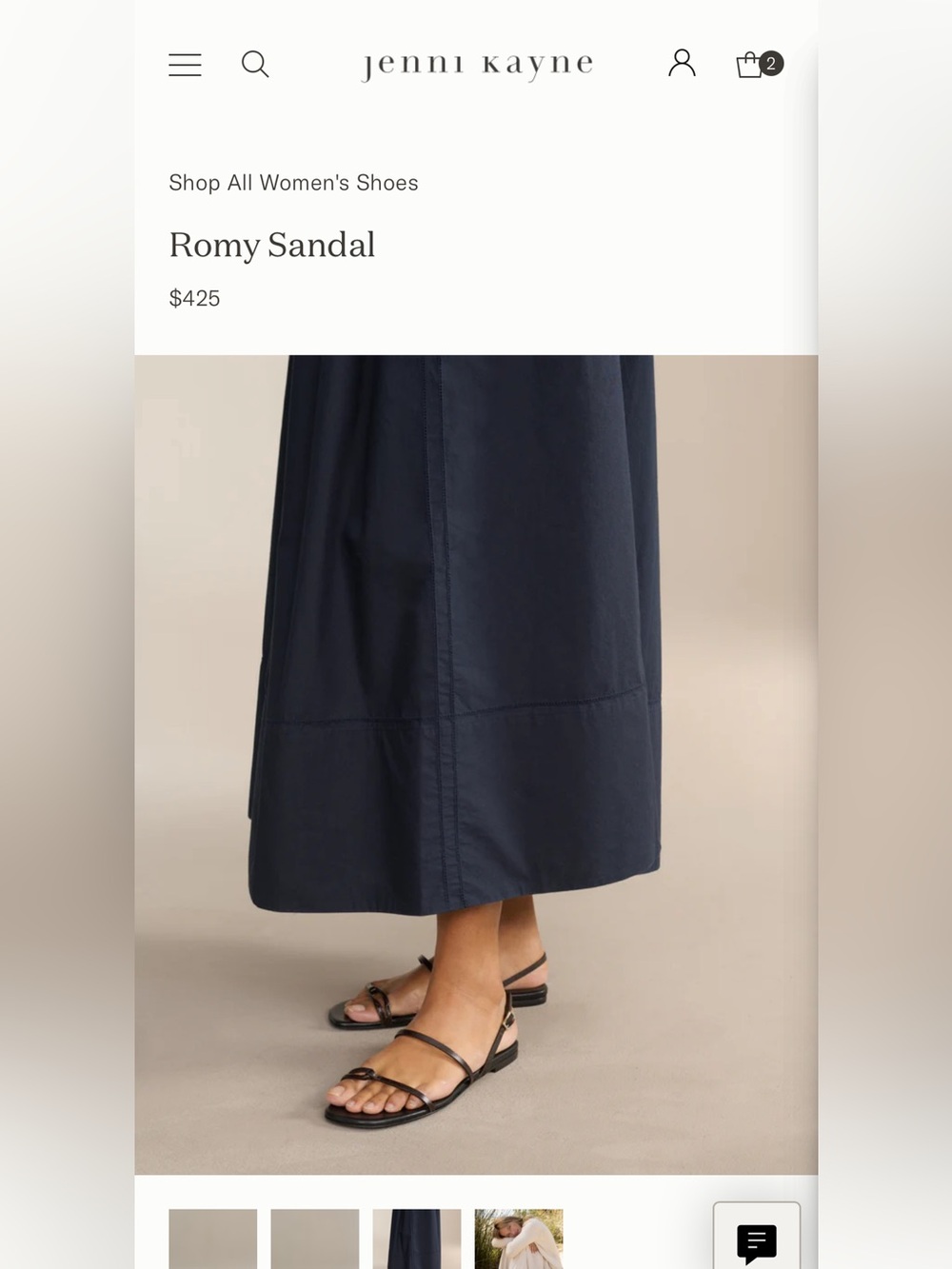 Romy Strappy Flat Sandal in chocolate size 38, worn twice